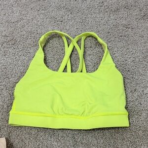 lululemon athletica Neon Yellow Sports Bra